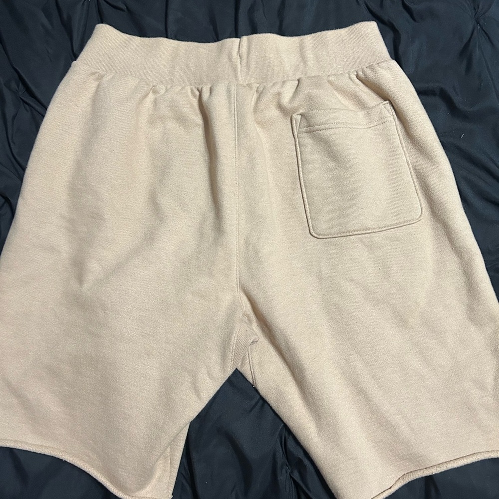 Champion Tan Fleece Shorts with Elastic Waist - Picture 5 of 5